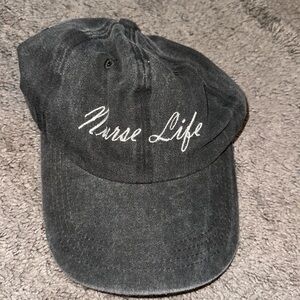 Gray nurse life baseball hat